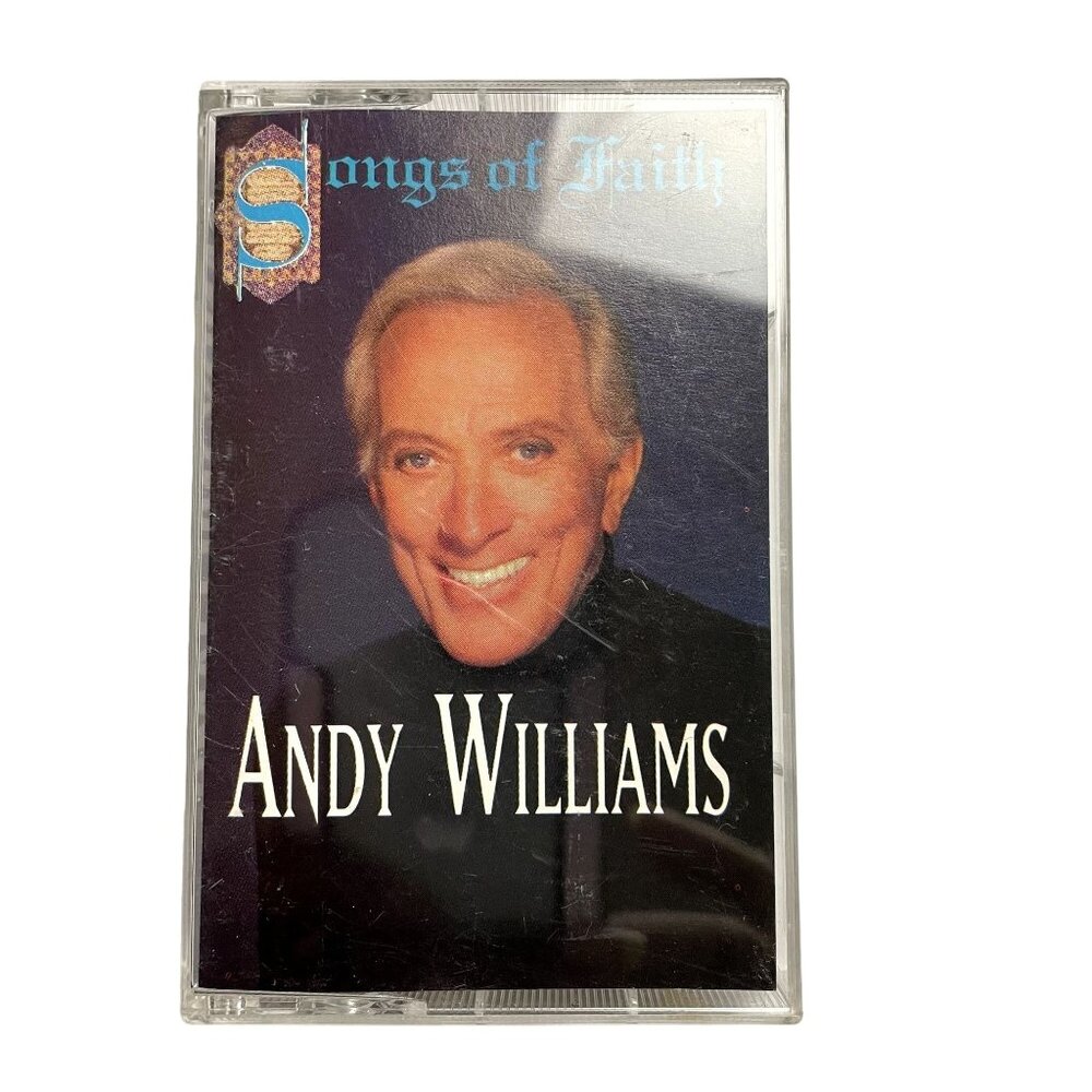 Vintage Andy Williams Songs of Faith Christian Audio Music Cassette 1992 u